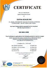 ISO - Certificate